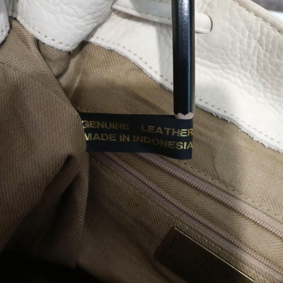 LJS Collection beige nubuck backpack - Picture 8 of 9